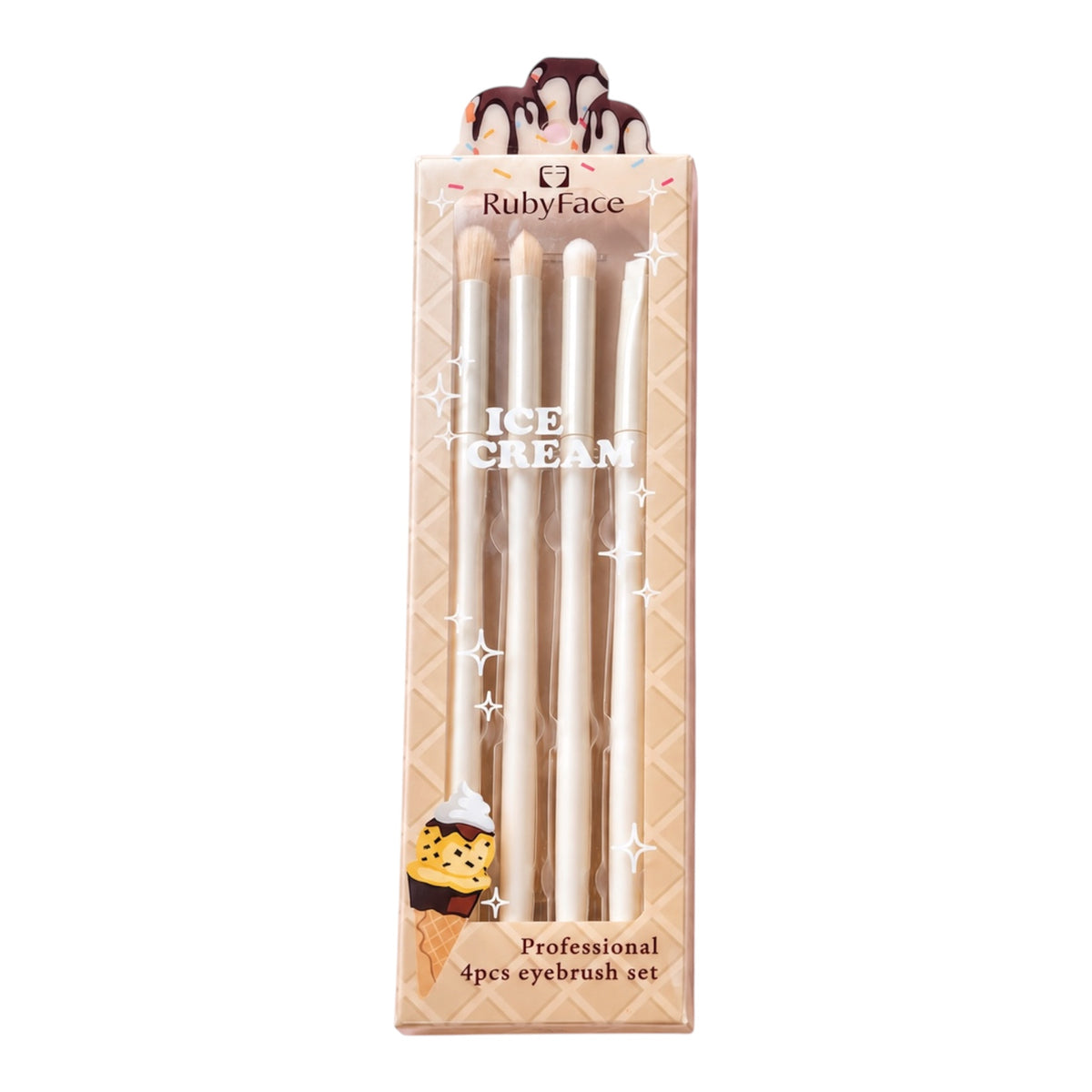 Ruby face eyeshadow brush ice cream